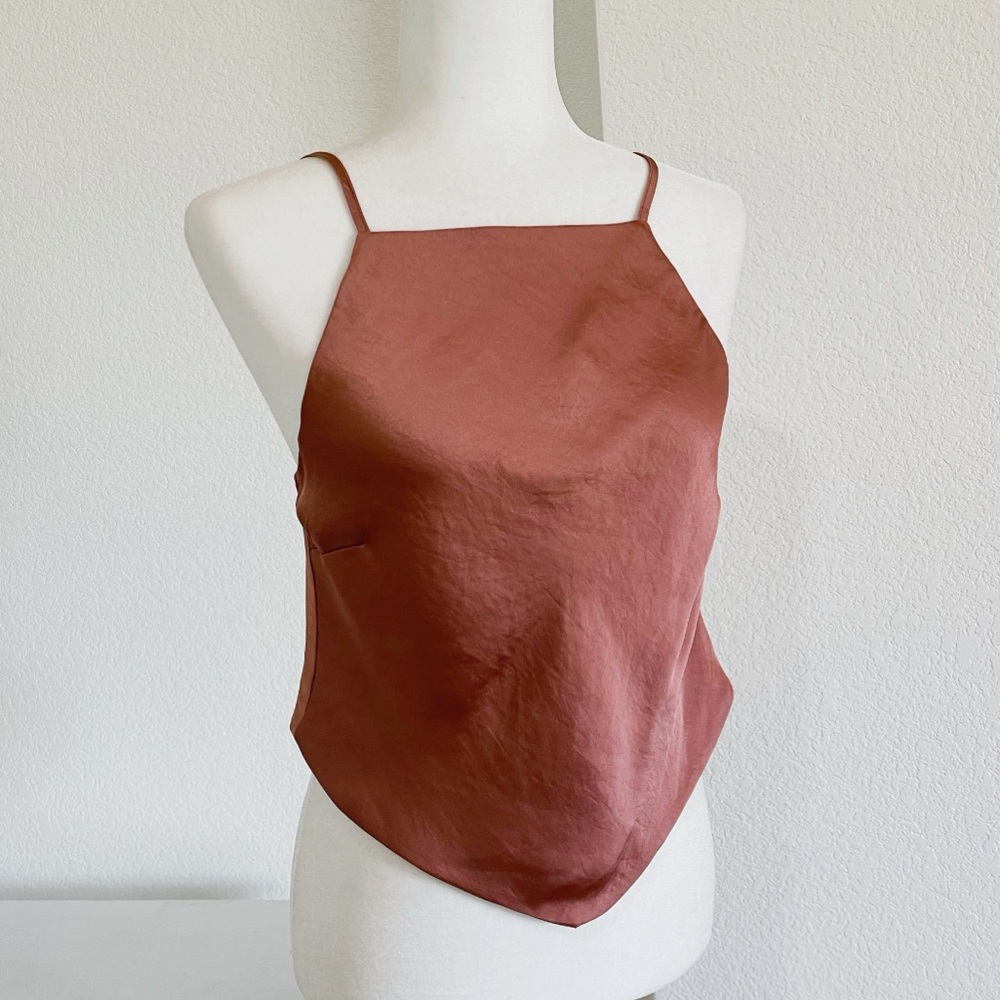 Women’s Size Small Tie-Back Tank Top – Casual Sleeveless Top, Adjustable Fit